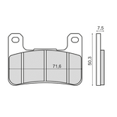 Pastiglie Freno RMS Organiche Kawasaki Z1000 Abs Anteriore per KAWASAKI NINJA ZX-10R JFF-JFFA 1000 2015 - 2015